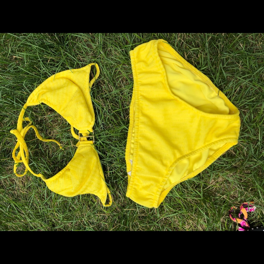 yellow bikini